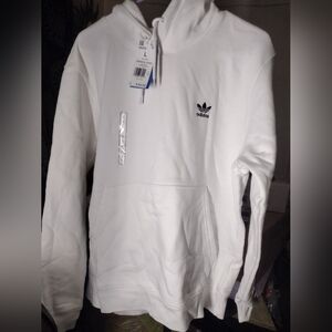 Adidas Classic White Hoodie Large
